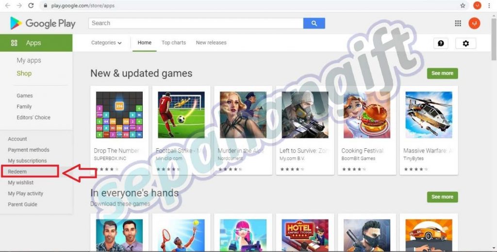 ردیم گیفت کارت google playسپاهان گیفت